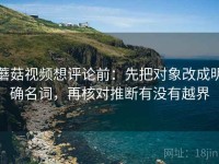 蘑菇视频想评论前：先把对象改成明确名词，再核对推断有没有越界